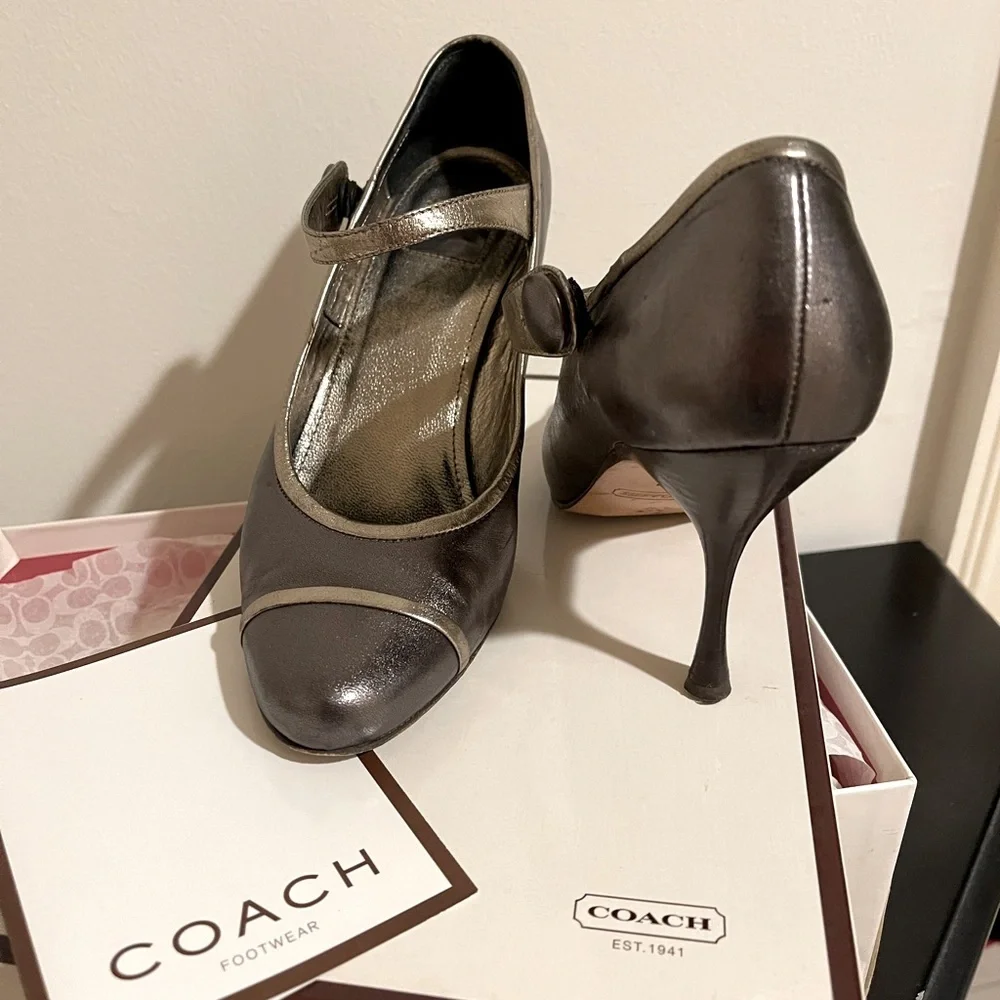 Coach Metallic Lauryn MaryJane Heels - Picture 3 of 11